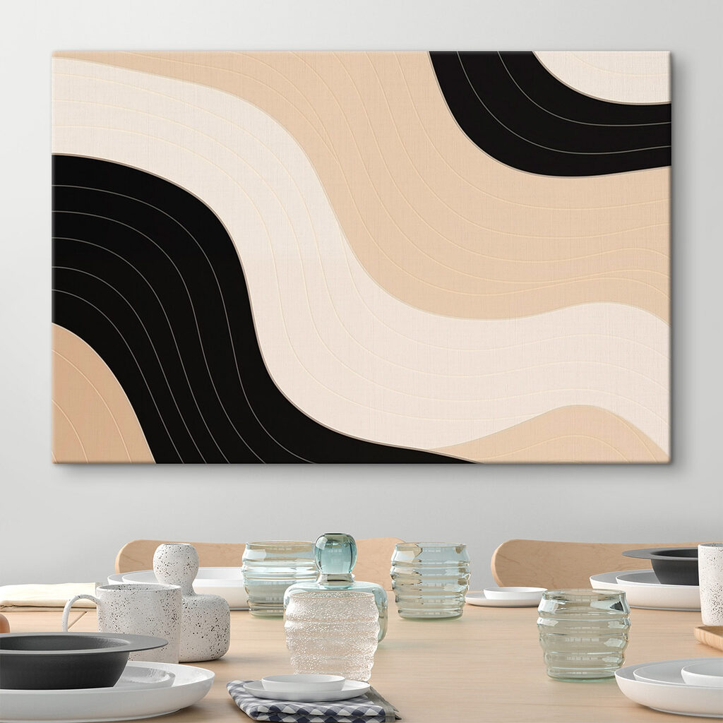 Black and white wavy lines Black and white wavy lines