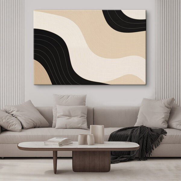 Black and white wavy lines Black and white wavy lines