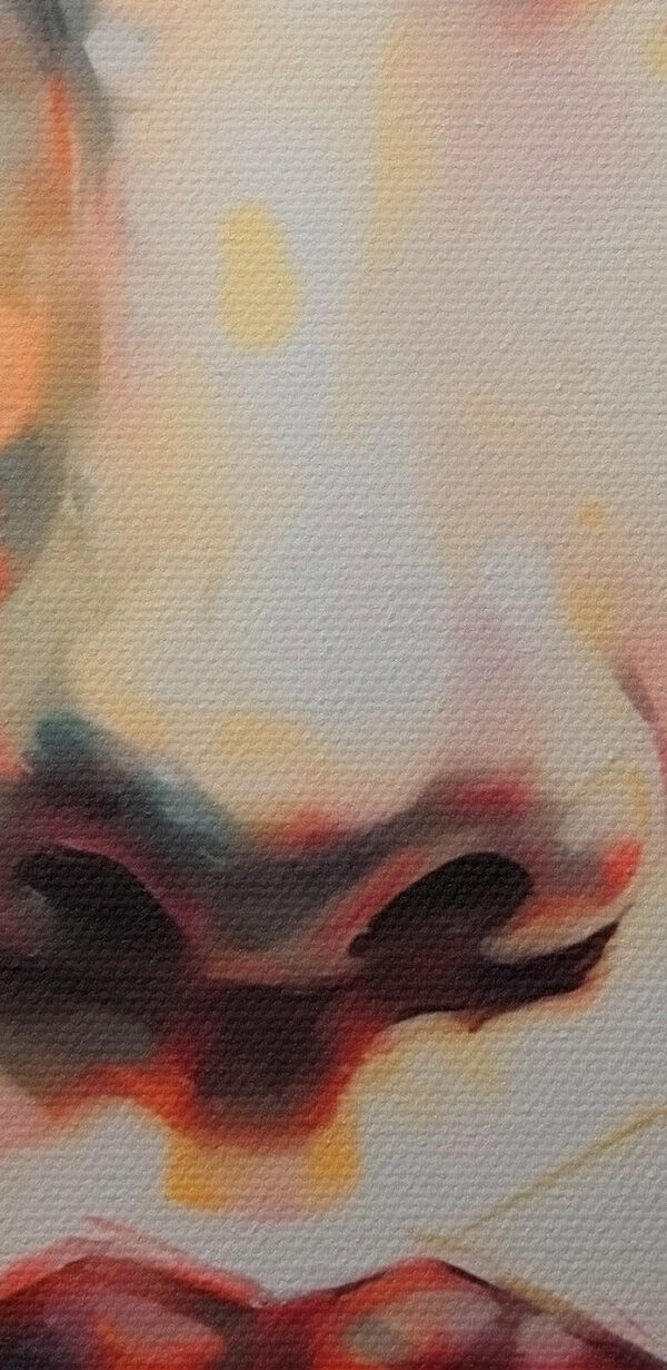 Schilderij van een vrouw’s gezicht Schilderij van een vrouw’s gezicht