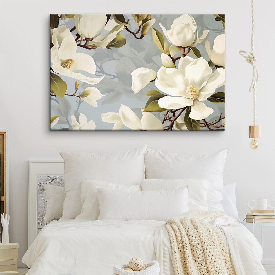 Prachtige magnolia's in zachte tinten.