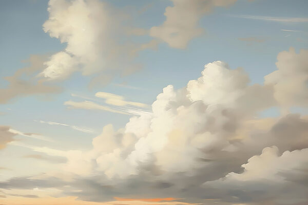 Blauwe lucht met wolken Blauwe lucht met wolken