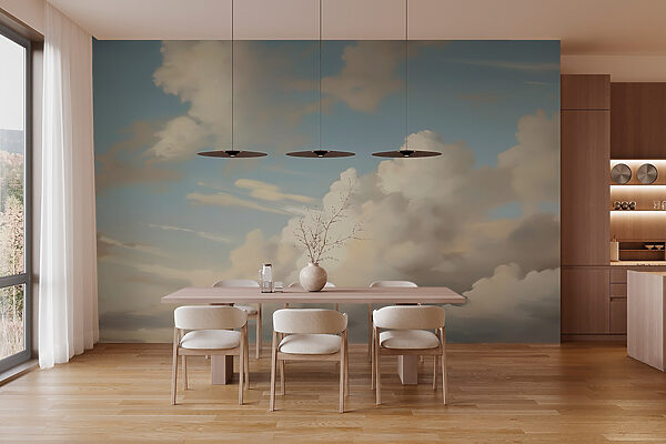 Blauwe lucht met wolken Blauwe lucht met wolken