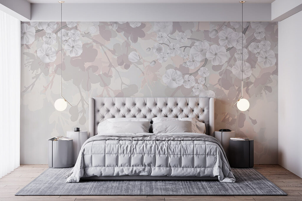 White flowers on a white background White flowers on a white background