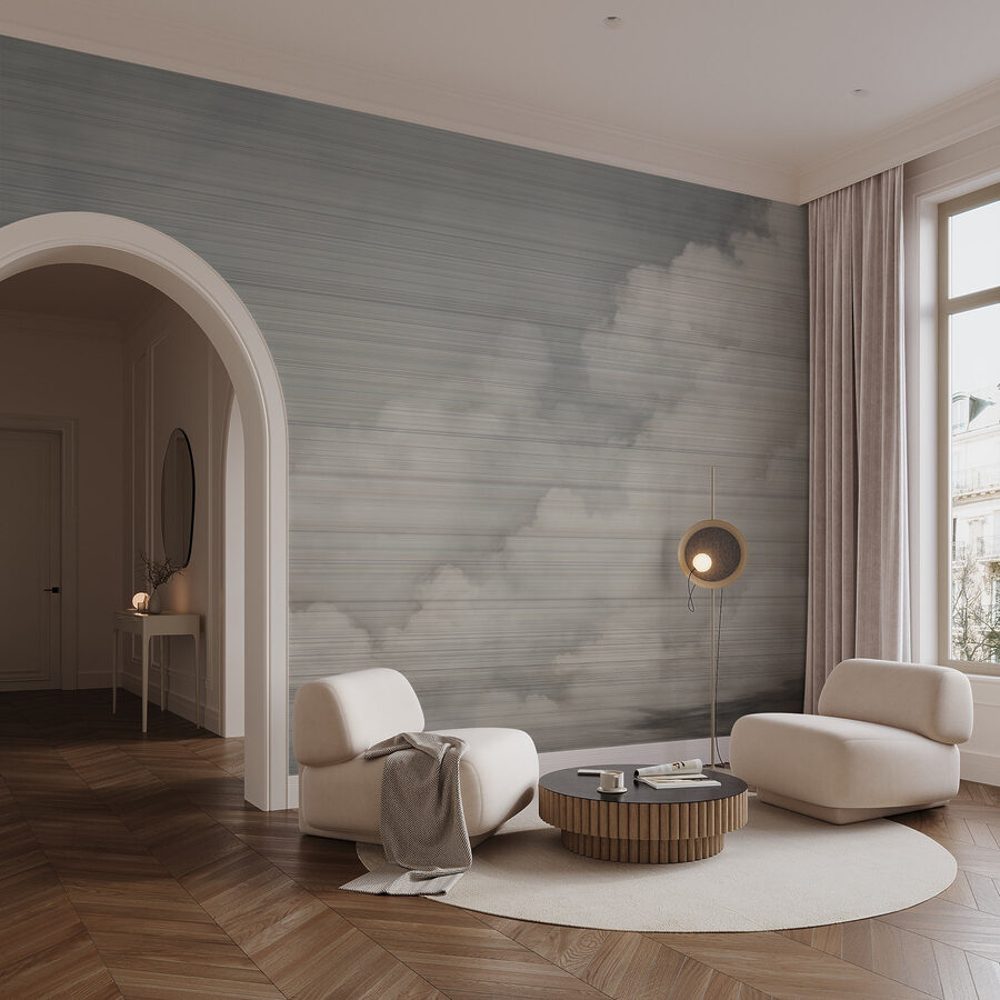 Fotobehang Witte wolken in de lucht - Afbeelding 2