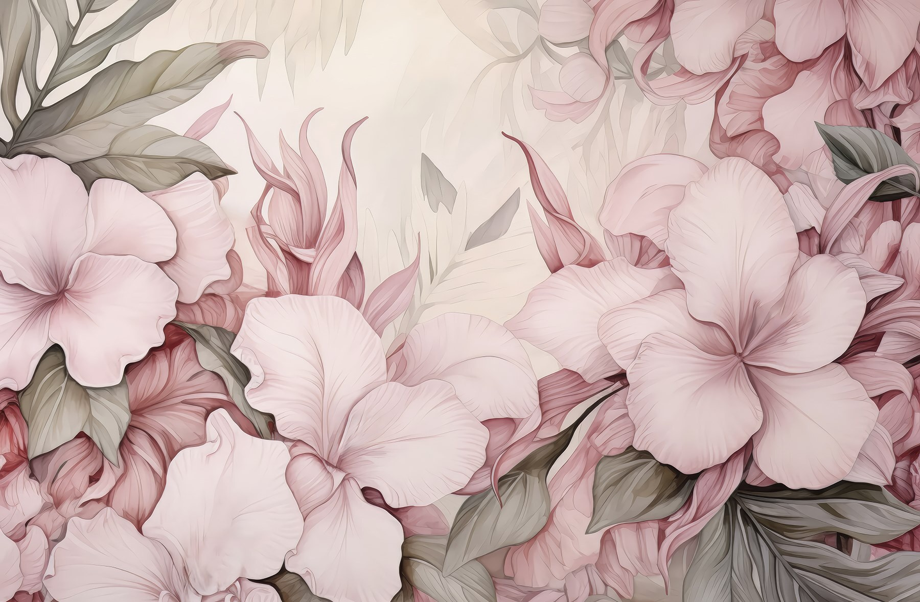 Delicate blooms in soft pastels Delicate blooms in soft pastels