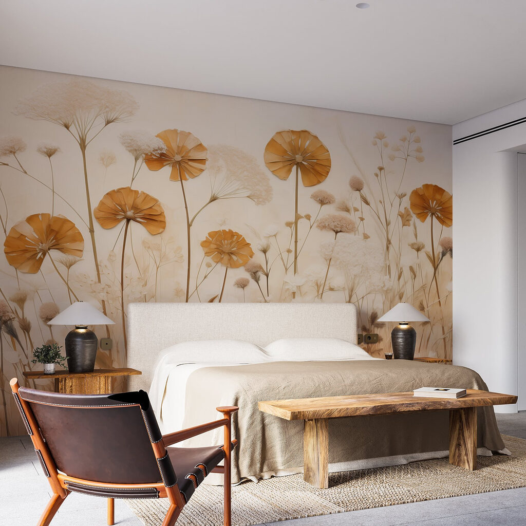 Delicate blooms in soft hues