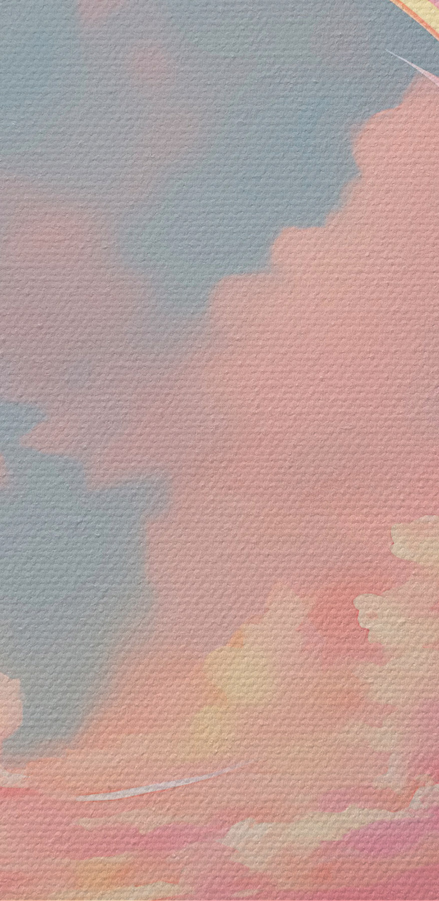 Roze wolken in de lucht