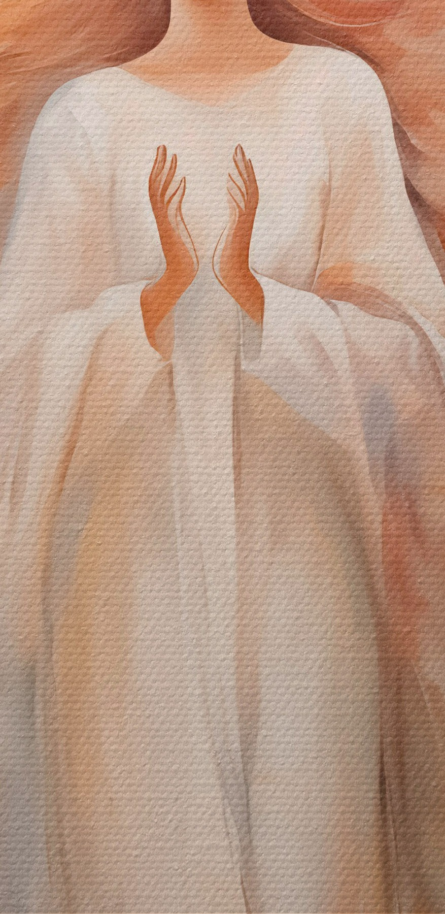 Schilderij van een vrouw met vleugels
