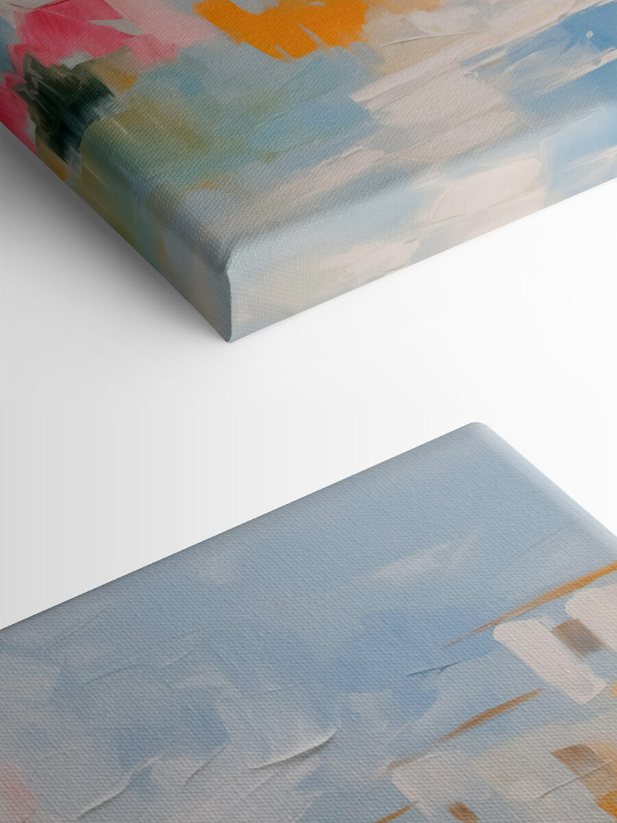 Schilderij van een landschap