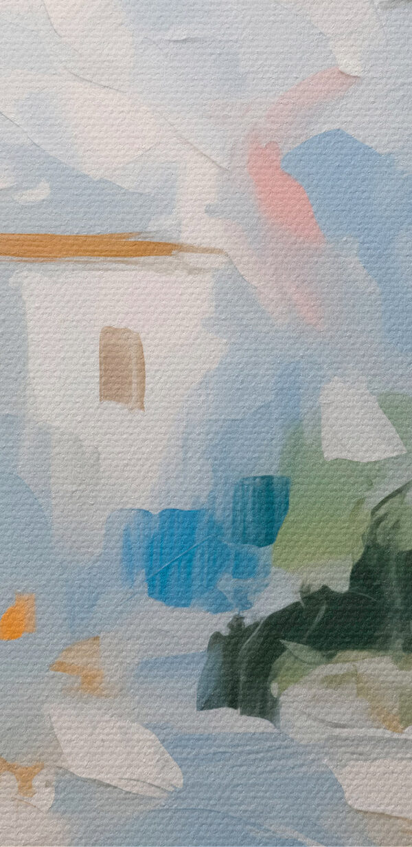 Schilderij van een landschap Schilderij van een landschap