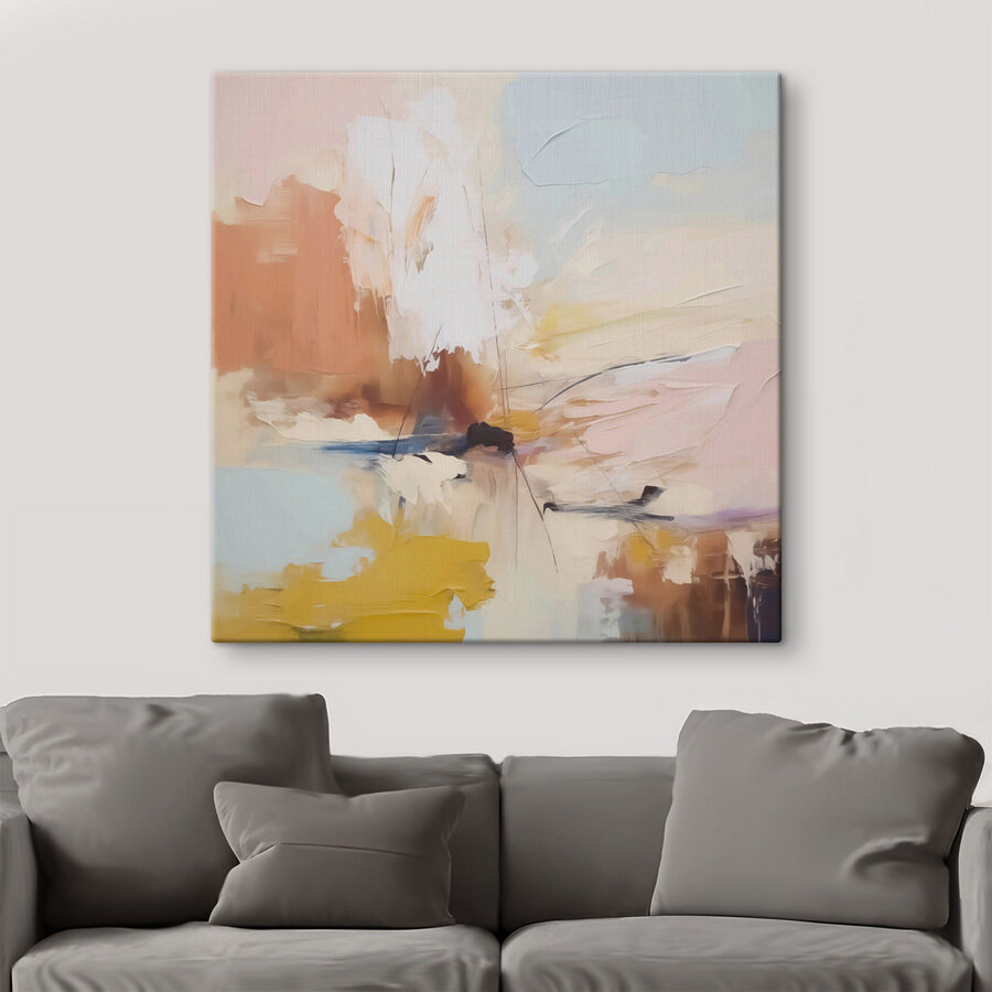 Schilderij van een landschap