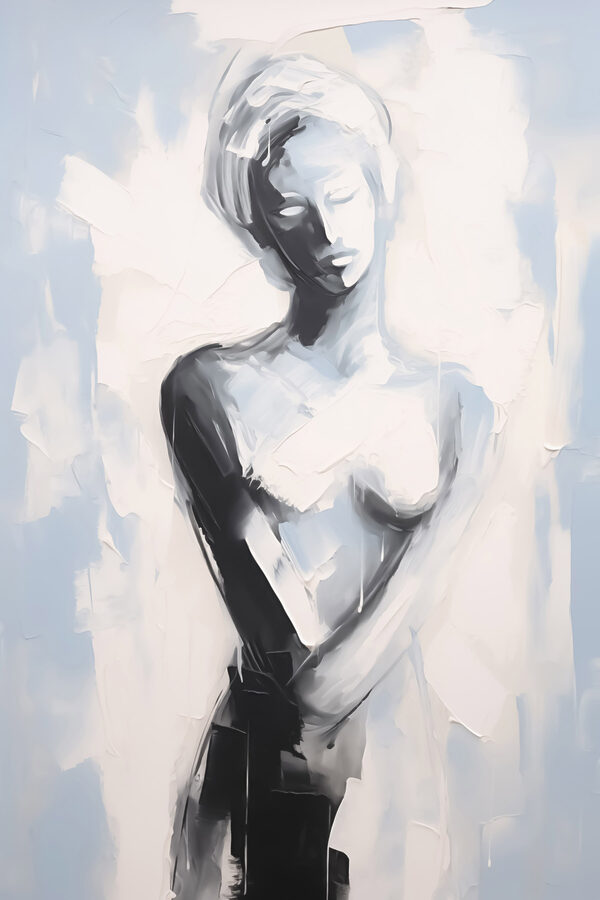 Schilderij van een vrouw Schilderij van een vrouw