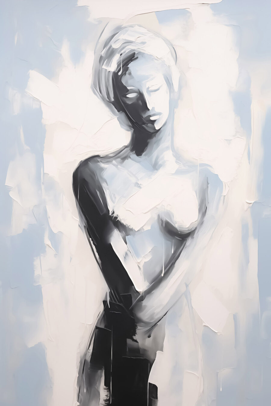 Schilderij van een vrouw Schilderij van een vrouw