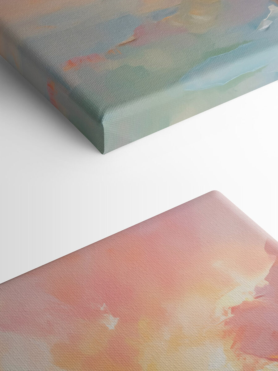 Schilderij van een zonsondergang Schilderij van een zonsondergang