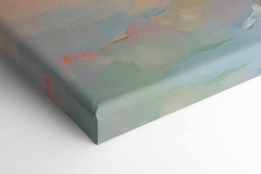 Schilderij van een zonsondergang Schilderij van een zonsondergang