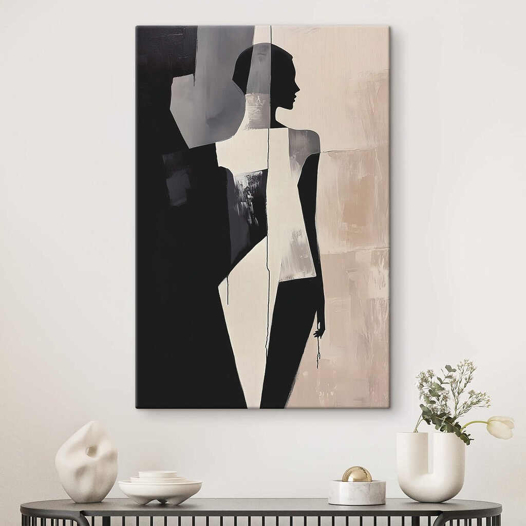 Woman's face in a white dress Woman's face in a white dress
