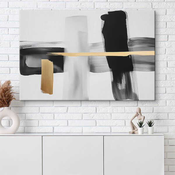 Zwart-wit schilderij Zwart-wit schilderij
