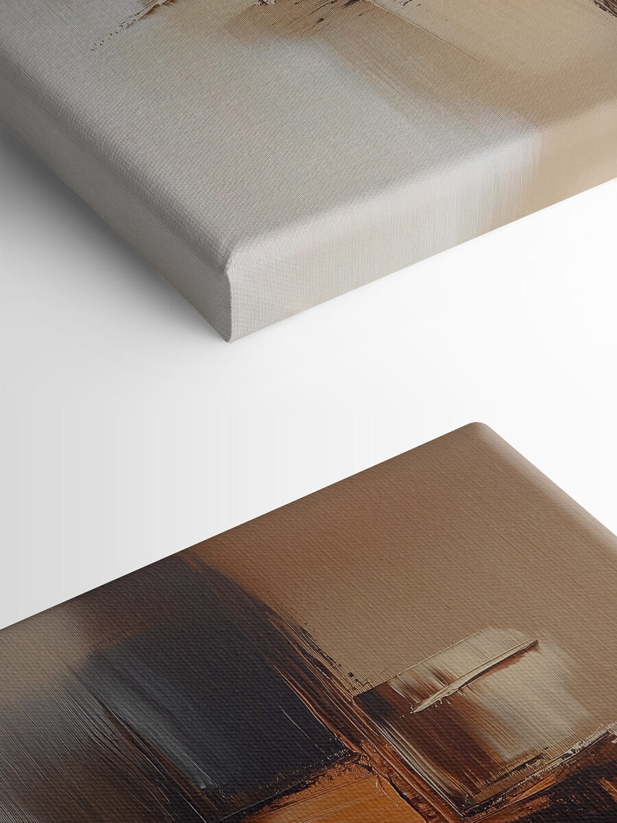 Canvas Schilderijen Abstracte tonen in vloeiende beweging. - Afbeelding 4
