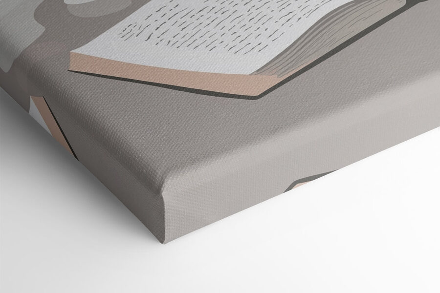 Boek en een kop koffie op een tafel
