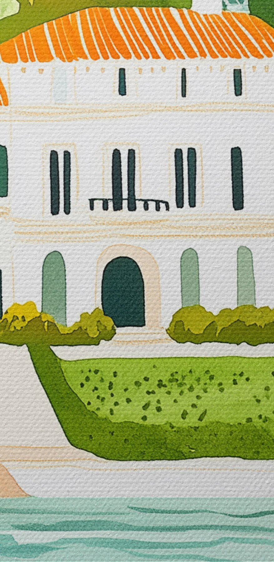 Huis met zwembad en bomen