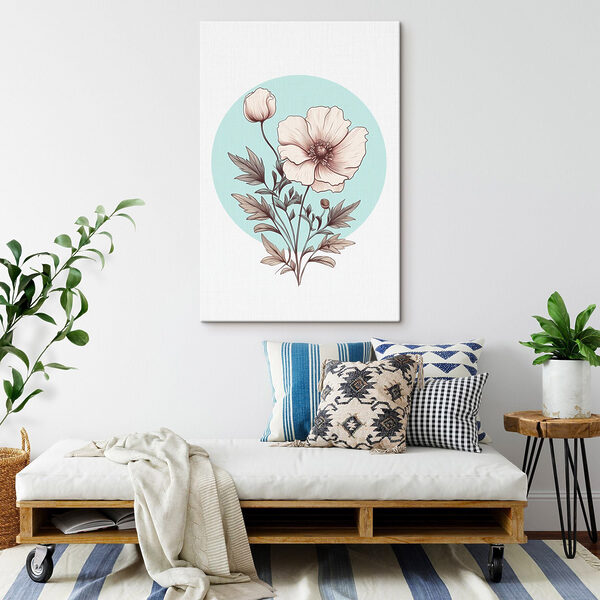 Tekening van een bloem Tekening van een bloem