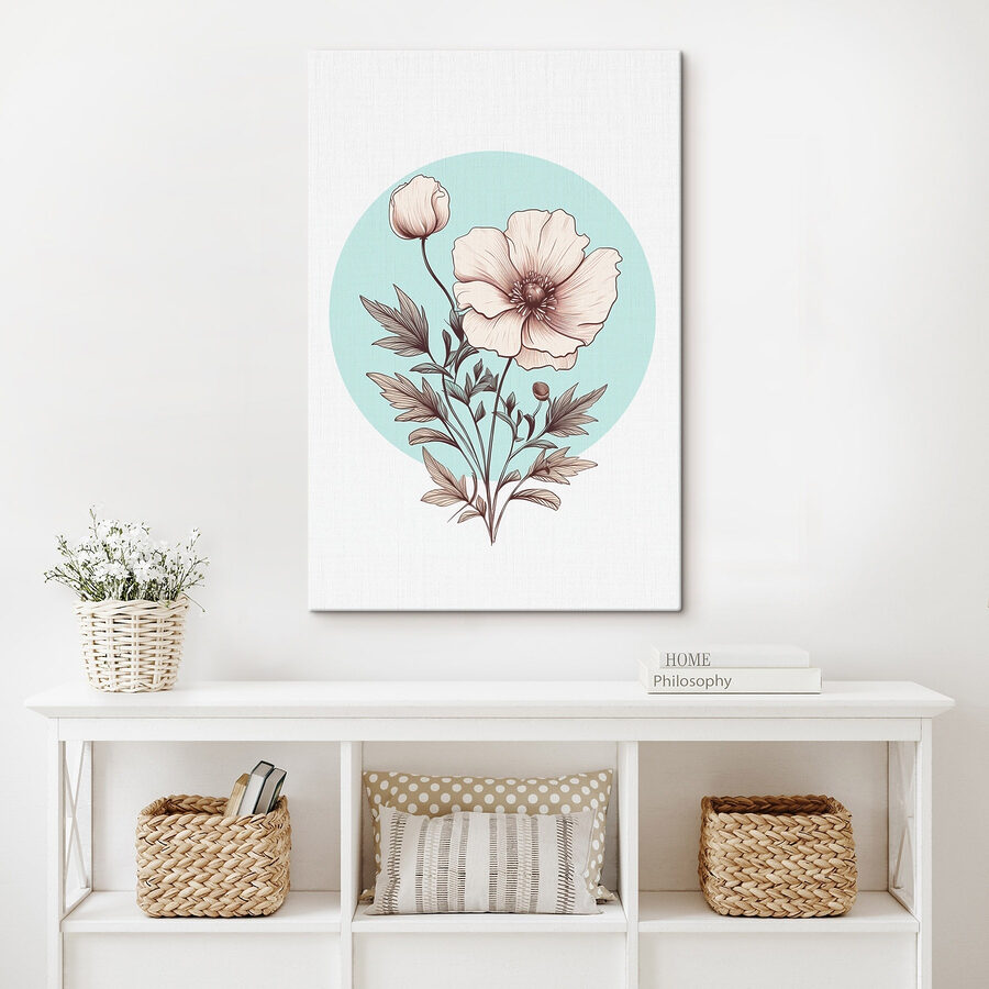 Tekening van een bloem
