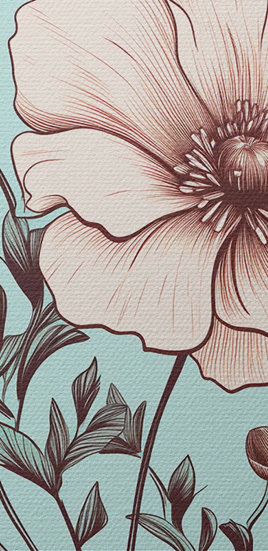 Tekening van een bloem