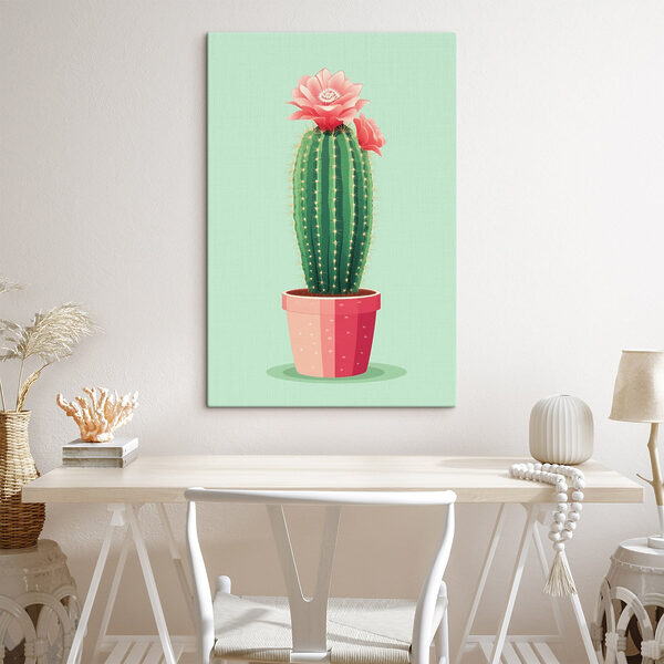 Cactus met een bloem erin Cactus met een bloem erin