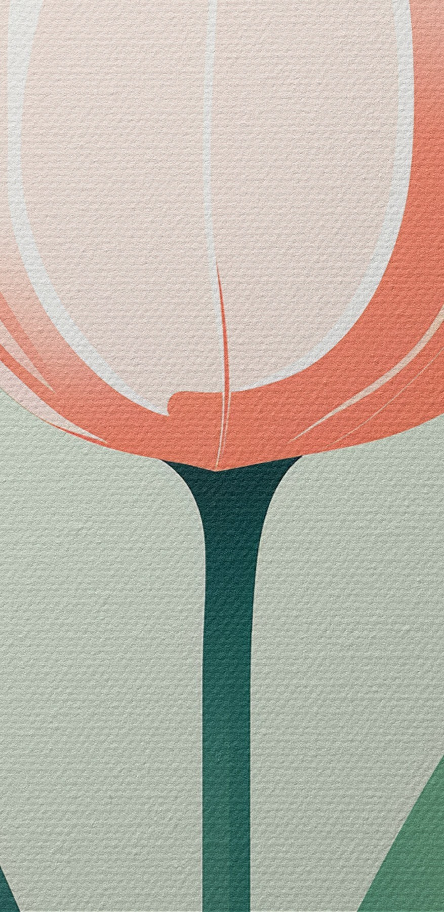 Roze bloem met groene bladeren