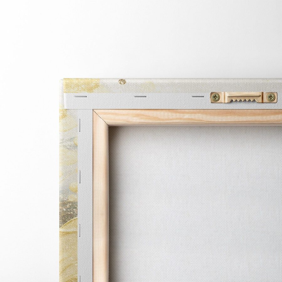 Abstracte golven in zachte pasteltinten.