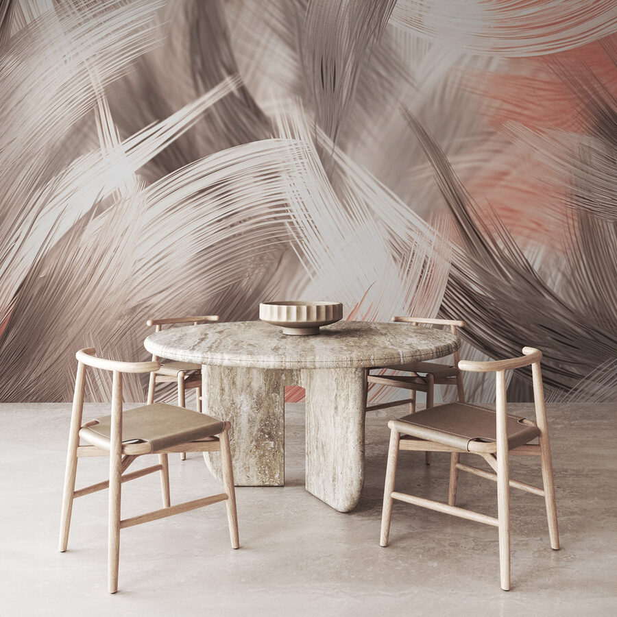 Abstracte texturen in zachte tinten.