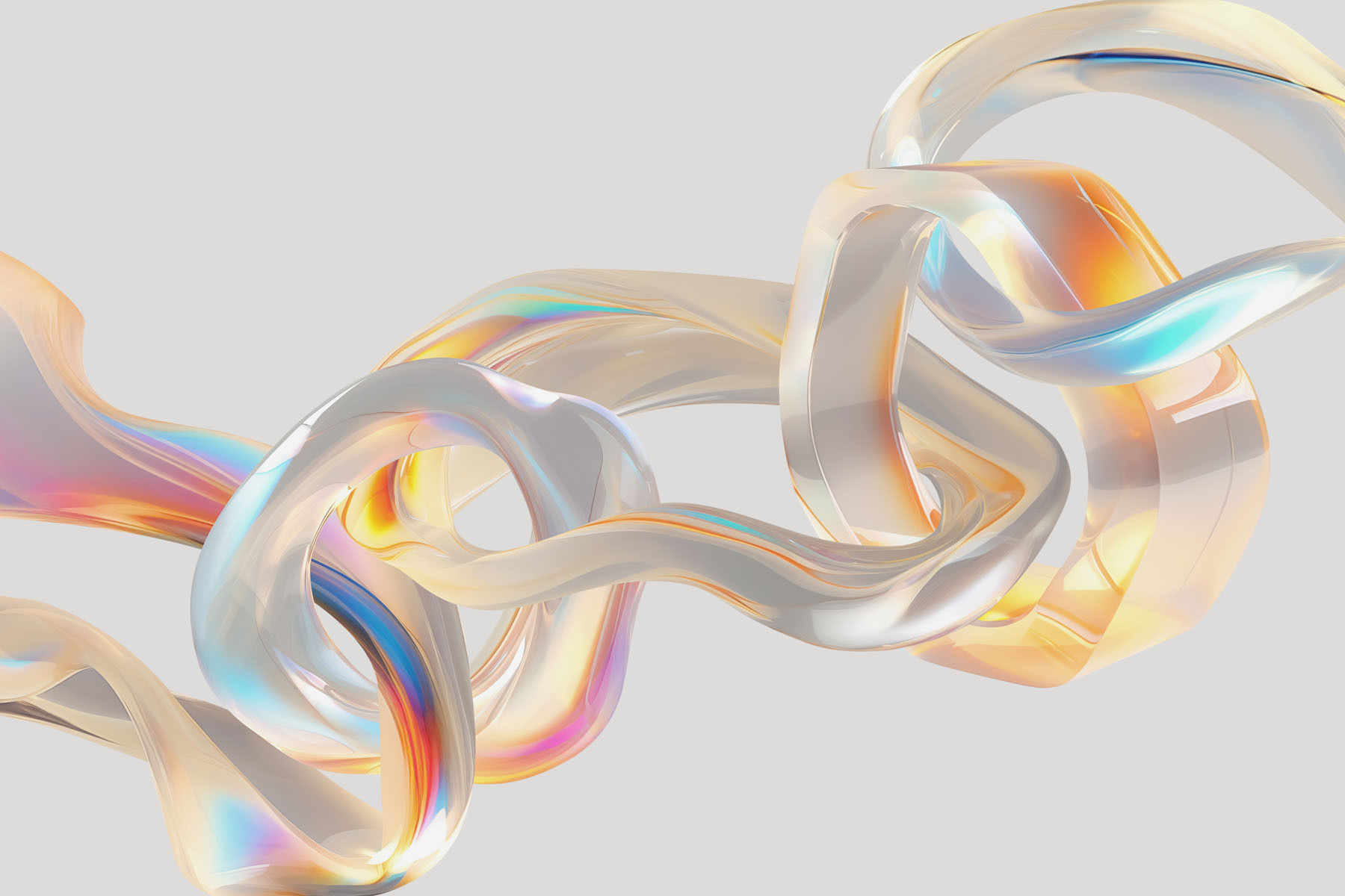 Flowing strands of iridescent beauty Flowing strands of iridescent beauty