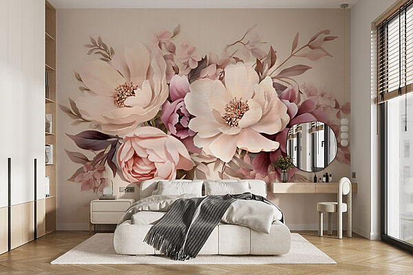 Groep bloemen op witte achtergrond Groep bloemen op witte achtergrond