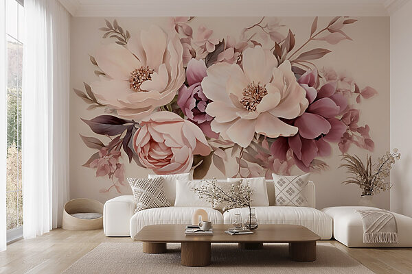 Groep bloemen op witte achtergrond Groep bloemen op witte achtergrond