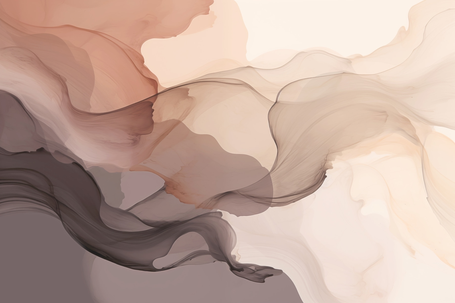Soft, flowing abstract colors blend beautifully