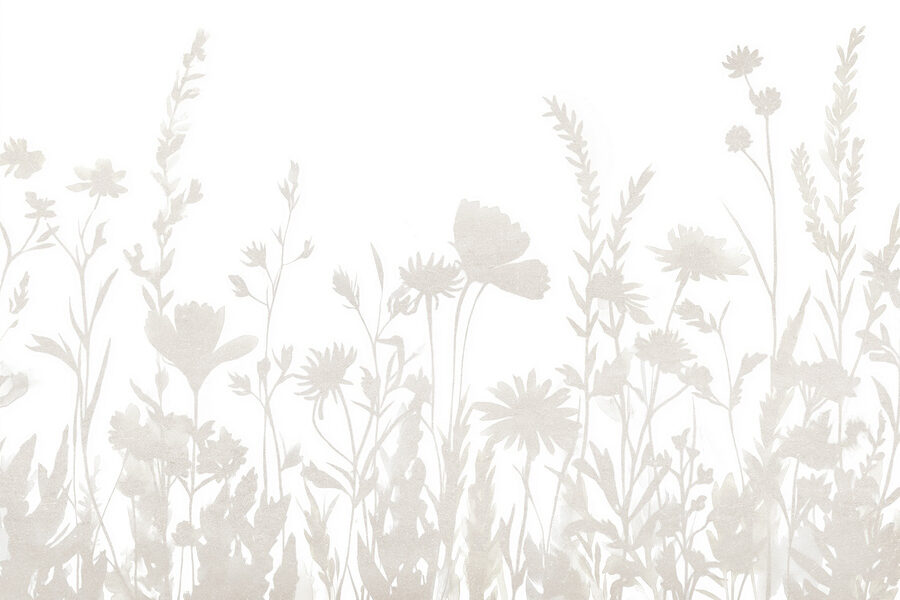 Witte achtergrond met bloemen Witte achtergrond met bloemen