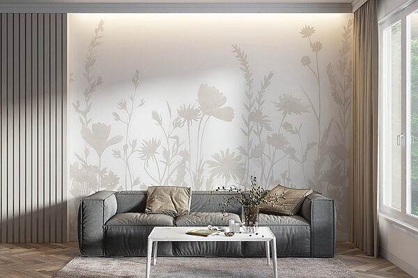 Witte achtergrond met bloemen Witte achtergrond met bloemen