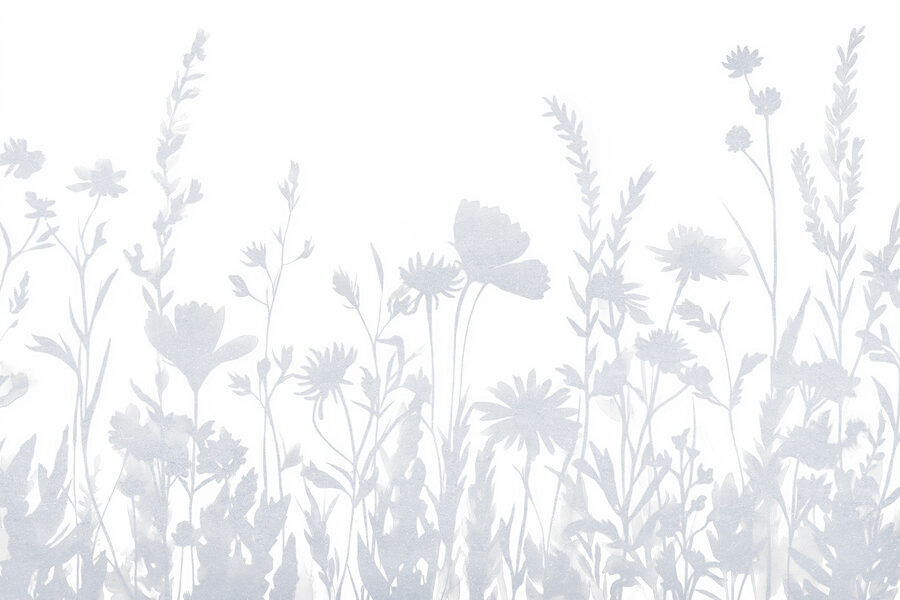 Witte bloem silhouetten Witte bloem silhouetten