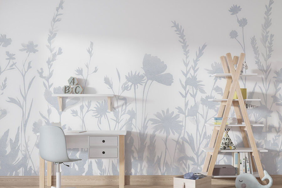 Witte bloem silhouetten Witte bloem silhouetten
