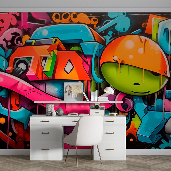Graffiti op een muur Graffiti op een muur