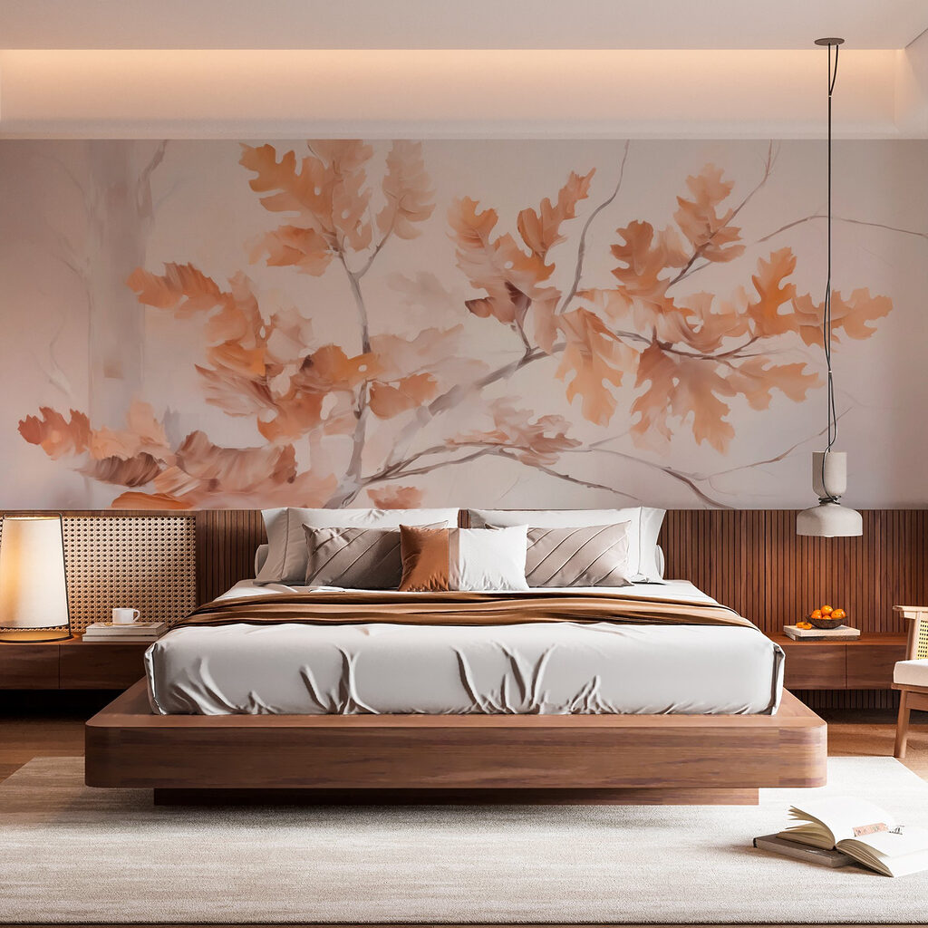 Tree with brown leaves