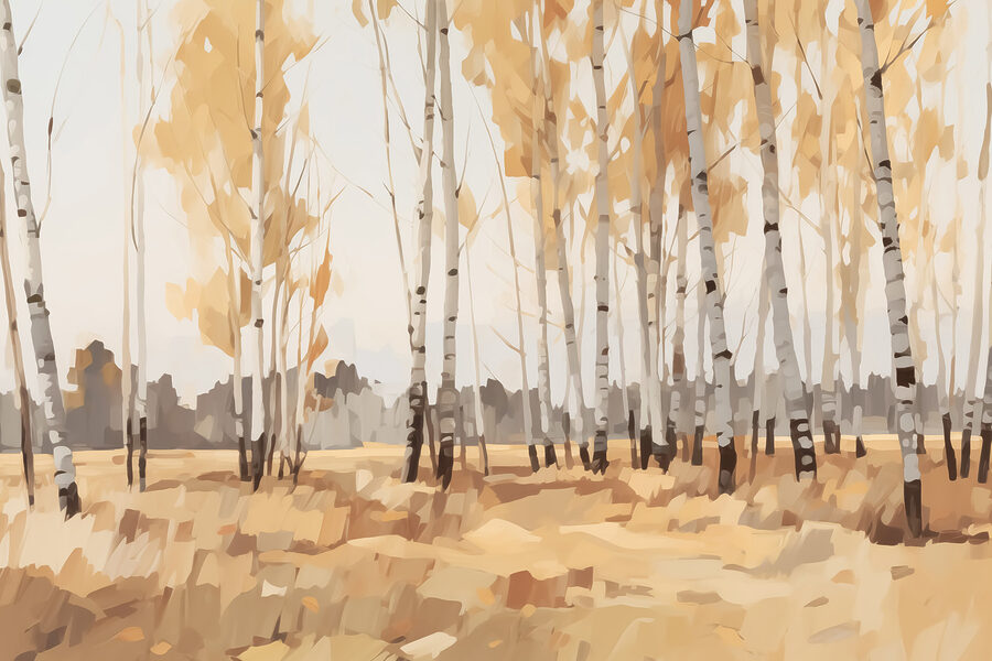 Groep bomen in een veld