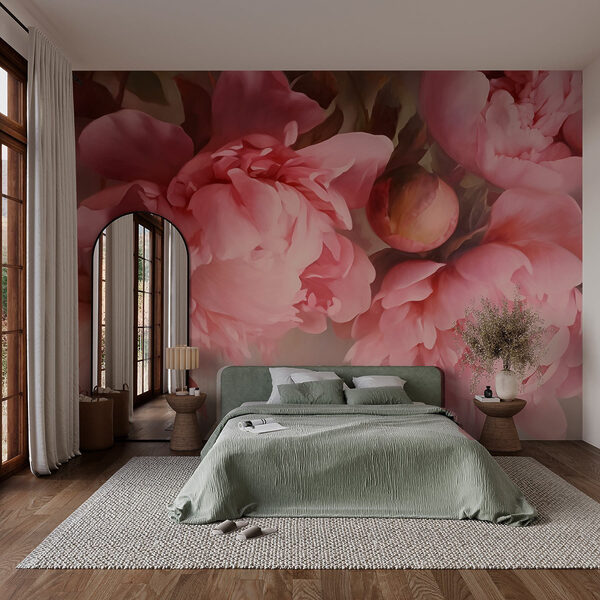 Groep roze bloemen Groep roze bloemen
