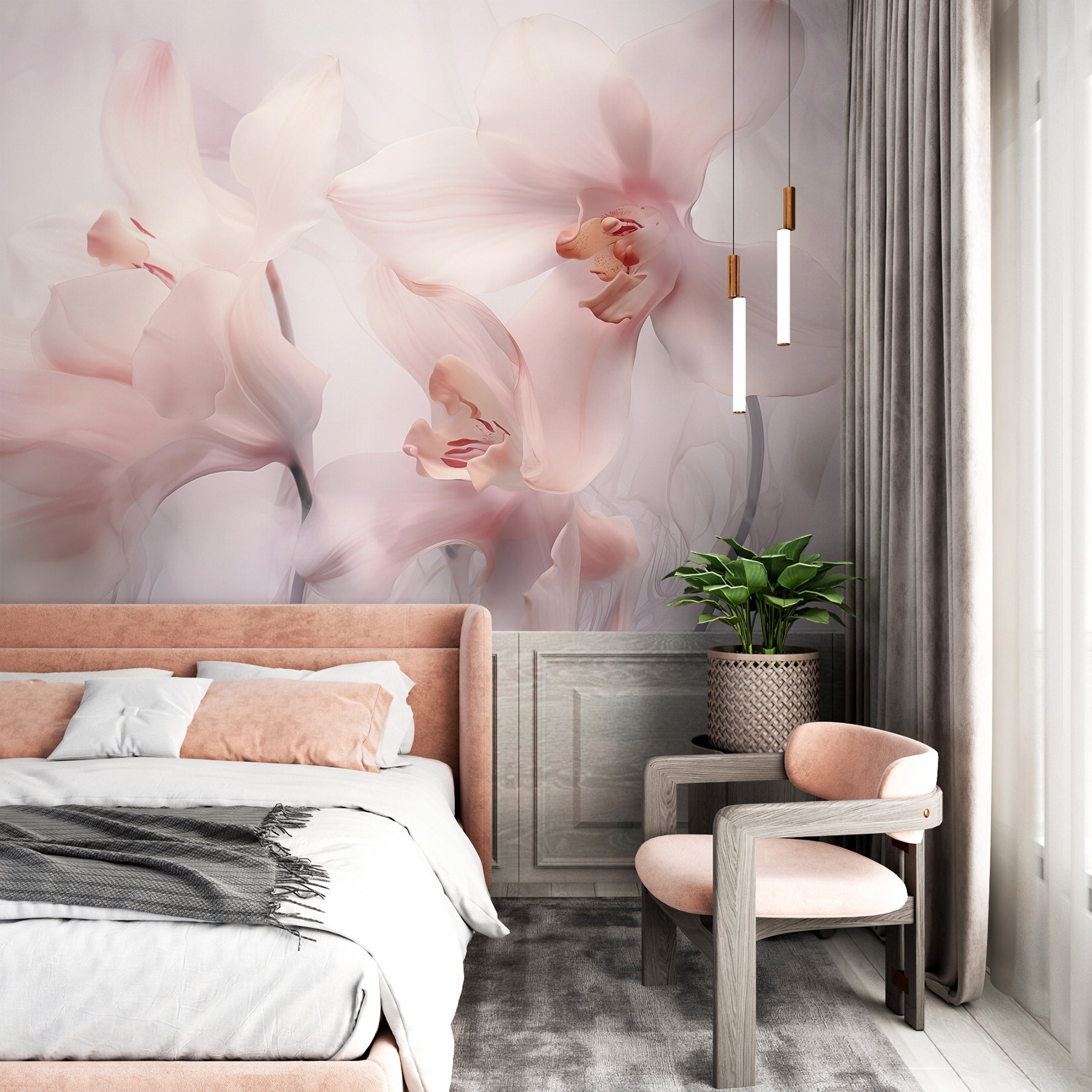 Delicate blooms in soft hues Delicate blooms in soft hues