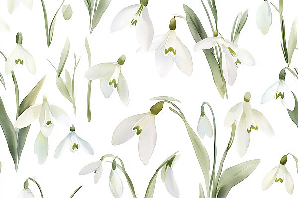 Patroon van witte bloemen Patroon van witte bloemen