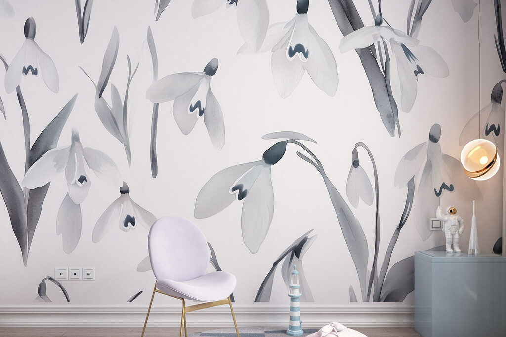 White flowers with gray leaves