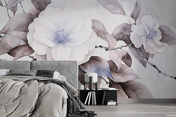 Schilderij van een bloem Schilderij van een bloem