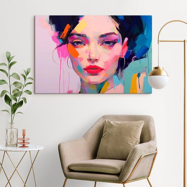 Schilderij van een vrouw Schilderij van een vrouw