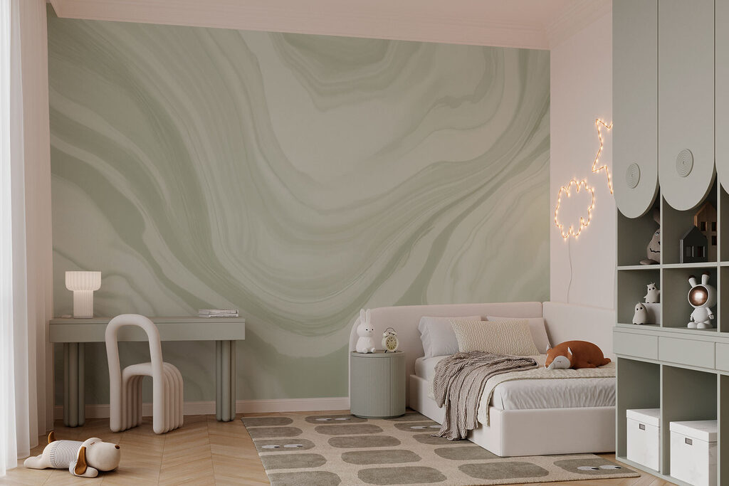 White and gray marbled surface