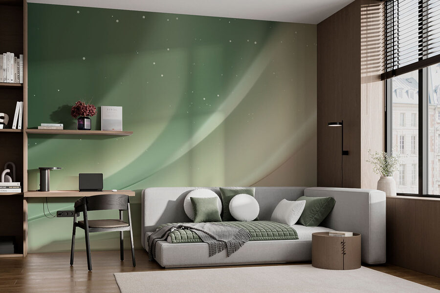 Witte en groene achtergrond